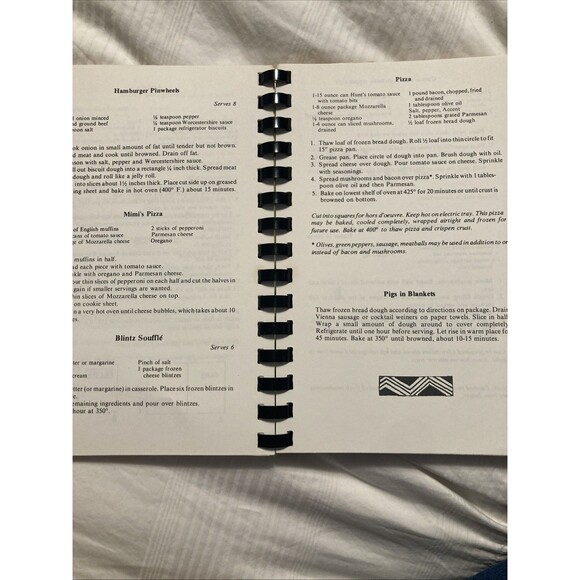 1977 In the Beginning a collection of hors d'oeuvres Cookbook Spiral Vintage - Picture 9 of 12